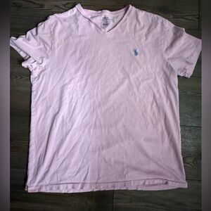Polo Ralph Lauren Pink Crewneck T-Shirt L – Classic Iconic Fit